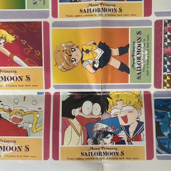 Vintage Sailor Moon S Hero Collection 3 Trading Card Promo Poster in Japanese - Picture 12 of 14